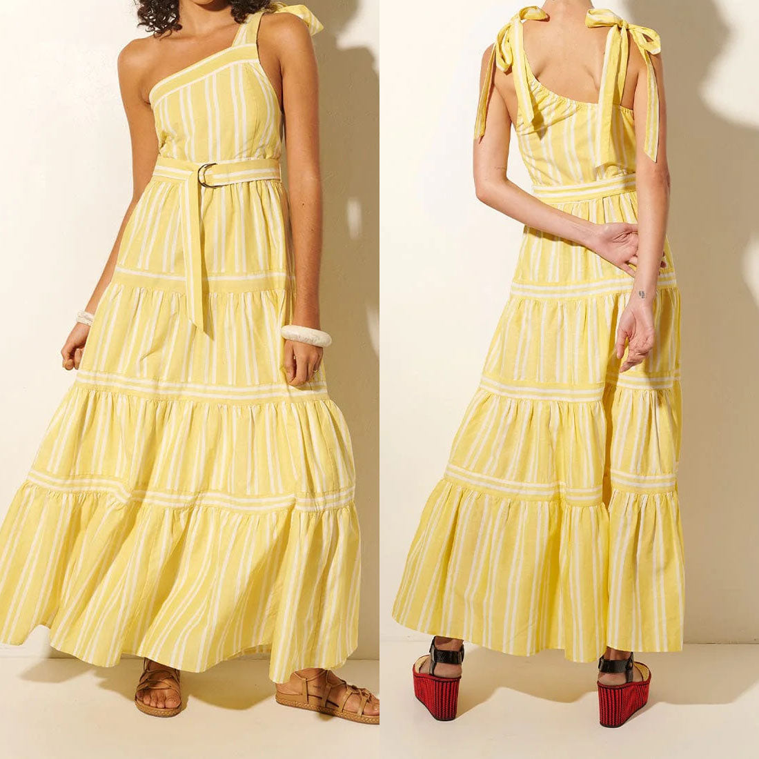 Yarn Dyed Stripe Maxi Dress Yiyi Clothing